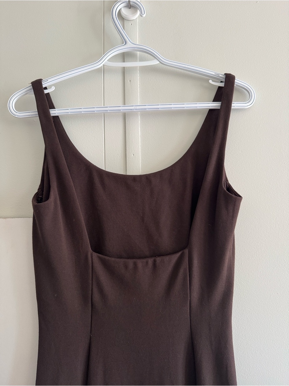 DIANE VON FURSTENBERG Dark Brown Clean Bridget Midi Dress US 6 - Picture 6 of 9